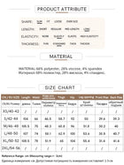 Women's High Waist Flared Slit Pants - Casual Winter Trousers