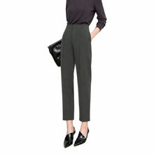 Women's Minimalist Commuter Cropped Pants - AMII Winter Casual Trousers