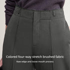 Women's Minimalist Commuter Cropped Pants - AMII Winter Casual Trousers
