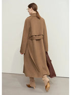 Women's Minimalist Wool & Cashmere Double-Sided Winter Coat