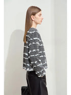 Women's Woolen Round Neck Jacket - Elegant Winter Loose Coat