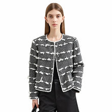 Women's Woolen Round Neck Jacket - Elegant Winter Loose Coat