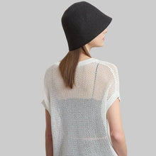 V-Neck Hollow Out Summer Sweater - Minimalist Short Sleeve Top