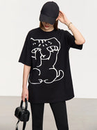 Minimalism Women's Art Print Loose Summer T-Shirt